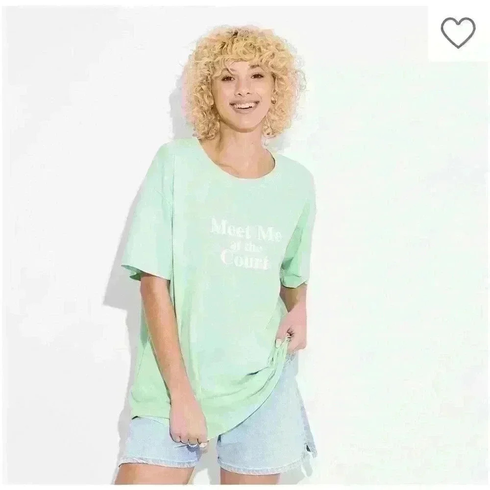 Mighty Fine Women’s Graphic T-Shirt size XXL “meet Me At The Court "